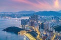 Busan city skyline at Haeundae district, cityscape of Korea Royalty Free Stock Photo