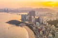 Busan city skyline at Haeundae district, cityscape of Korea Royalty Free Stock Photo