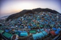 Busan gamcheon culture village sunset