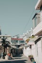 Haeundae city Haeridangil cafe restaurant street in Busan, Korea Royalty Free Stock Photo