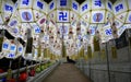 Busan, Korea-May 4, 2017: Samgwangsa temple decorated with lanterns.