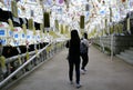 Busan, Korea-May 4, 2017: Samgwangsa temple decorated with lanterns