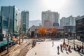 Gupo railway station square in Busan, Korea Royalty Free Stock Photo