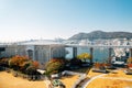 Harbor view from Lotte Department Store observatory in Busan, Korea Royalty Free Stock Photo