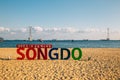 Songdo beach and cable car in Busan, Korea