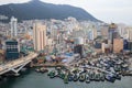 Busan Metropolitan City high view in Korea