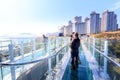 Scenery of Oryukdo sky walk in Busan city