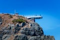 Scenery of Oryukdo sky walk in Busan city Royalty Free Stock Photo