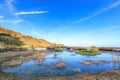 Scenery of Sunrise park near Oryukdo sky walk in Busan city Royalty Free Stock Photo