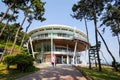 Busan,South Korea-may 2014:Nurimaru APEC House building in Busan South Korea. Asia-Pacific world summits conference hall