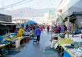 Jagalchi fish market, Busan, South Korea. Royalty Free Stock Photo