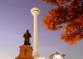 Busan tower at night in Korea.