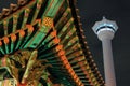 Busan Tower At Night Royalty Free Stock Photo