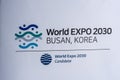 Busan World Expo 2030 candidature promotional poster