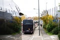 Buses on Bd Pierre Pflimlin, Strasbourg Royalty Free Stock Photo