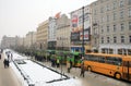 Buses parade in Poznan, Poland