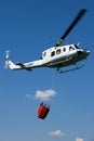 Bush fire fighting helicopter Royalty Free Stock Photo