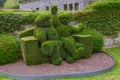 Bush sculpture in park - Durbuy Belgium