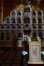 Busharino, Russia.The Altar and Iconostasis of the Curch in honor of the Kazan Icon