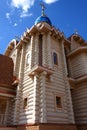 Busharino, Russia. Detail of the building of the Wooden Curch in honor of the Kazan Icon of the Mother of God