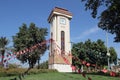 The clock tower in Bushehr, or Bushire, Iran