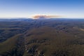 Bushfire burning in the distance at Blue Mountains