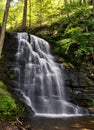 Bushkill Falls in the Pensylvania Pocono Mountains Royalty Free Stock Photo