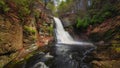 Bushkill Falls in spring Royalty Free Stock Photo