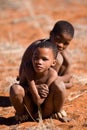 Bushman san boy Royalty Free Stock Photo