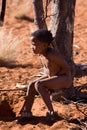 Bushman san boy Royalty Free Stock Photo
