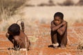 Bushman san boys Royalty Free Stock Photo