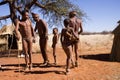 Bushmen dancing Royalty Free Stock Photo