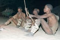 Bushmen hunters Royalty Free Stock Photo
