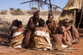 Bushmen in namibia Royalty Free Stock Photo