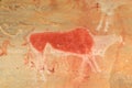 Bushmen rock painting