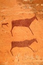 Bushmen rock painting