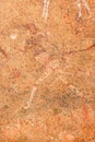 Bushmen rock painting of the white lady, Namibia Royalty Free Stock Photo
