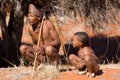 Bushmen sun Royalty Free Stock Photo