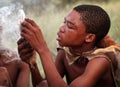 Bushmen tribe, Kalahari Desert Royalty Free Stock Photo