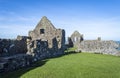 Dunluce Castle ruins at Northern Ireland in a sunny day Royalty Free Stock Photo