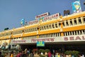 Busiest and famous Railway station \'Sealdah\' architecture and front entry display at Kolkata.