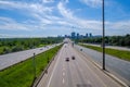 Highway 401 in Toronto, Ontario, Canada Royalty Free Stock Photo