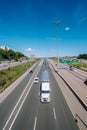 Highway 401 in Toronto, Ontario, Canada Royalty Free Stock Photo