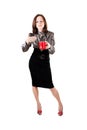 Busines swoman with a cup of coffee Royalty Free Stock Photo