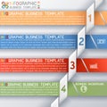Busines Template four Steps Royalty Free Stock Photo