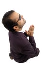 Businesman Praying Royalty Free Stock Photo