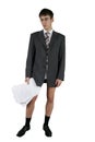 Businesman who lost his trousers