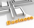 Business 3D text