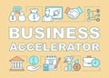 Business accelerator word concepts banner Royalty Free Stock Photo