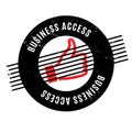 Business Access rubber stamp